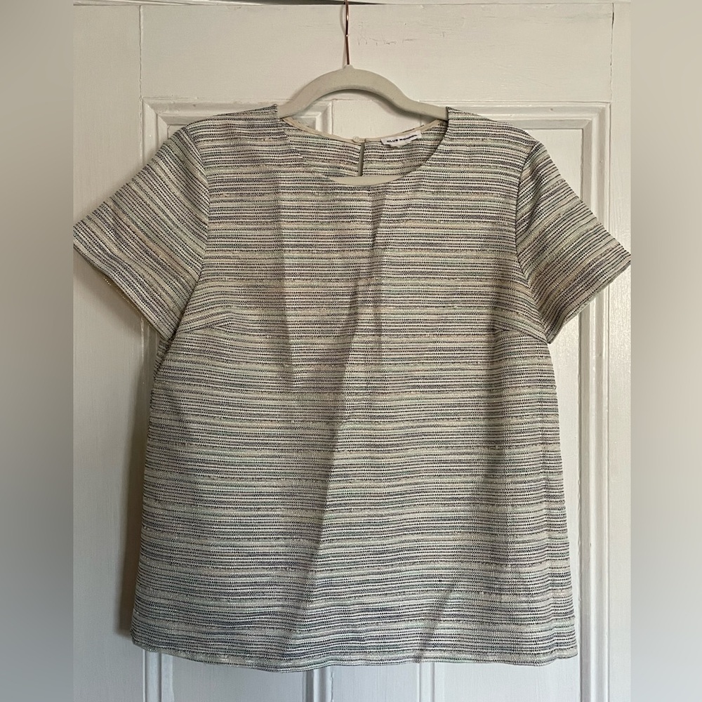 Club Monaco slub fabric blouse size Medium